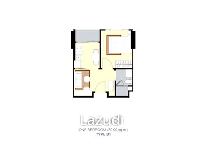 ขายคอนโด : 1 ห้องนอน 31.15 ตร.ม. วิซดอม อเวนิว รัชดา - ลาดพร้าว