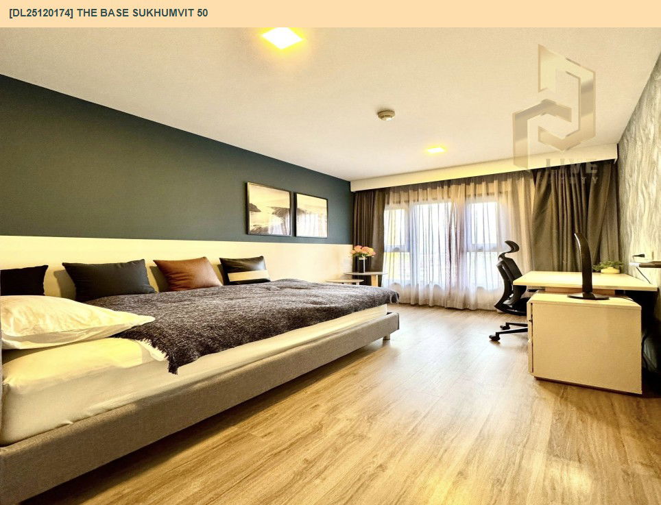 รูป DL25120174 ให้เช่าคอนโด เดอะ เบส สุขุมวิท 50 (The Base Sukhumvit 50) ใกล้ BTS อ่อนนุช พร้อมเข้าอยู่ โทรด่วน 0614453194 LineID @162cjixi - รูปที่ 5/8