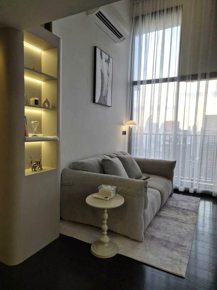 picture For Rent: Park Origin Thonglor – 2 Bedrooms | Homey-Style Corner Unit Duplex 45 sq.m. with Unblocked View - 4/11