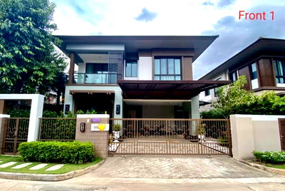 บ้านเดี่ยวให้เช่า : ให้เช่าบ้านเดี่ยว เศรษฐสิริ วัชรพล ใกล้เขตสายไหม สุขาภิบาล5 บ้านสไตล์ Homie Contemporary พร้อมเฟอร์นิเจอร์