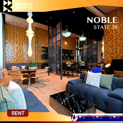 คอนโดให้เช่า :  Noble State 39 💖 ห้องสวย เฟอร์ครบ พร้อมอยู่ 🛌🏻 ใกล้ BTS พร้อมพงษ์ 
