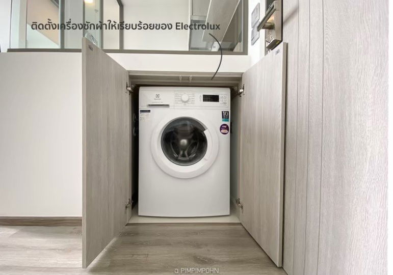 รูป ให้เช่า คอนโด มิติ ชีวา สเตชั่น ห้องสวย 1 ห้องนอน 34 ตรม. ชั้น 12A มีเครื่องซักผ้า ของครบ เพียง 20,000 บาท - รูปที่ 10/13