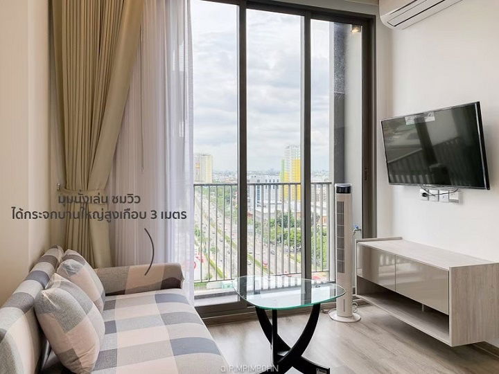 รูป ให้เช่า คอนโด มิติ ชีวา สเตชั่น ห้องสวย 1 ห้องนอน 34 ตรม. ชั้น 12A มีเครื่องซักผ้า ของครบ เพียง 20,000 บาท - รูปที่ 5/13