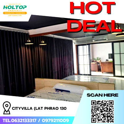 คอนโดให้เช่า : #R8092 🎉 091268  ให้เช่าคอนโด cityvilla (Lat Phrao 130)