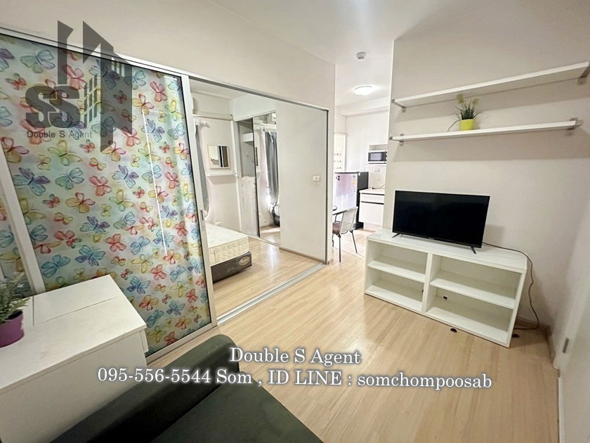 picture SS 326 #For rent Plum Condo Bangyai Station, size 23 sq m, Building F, 7th floor #Condo for rent near the Purple Line - 1/10