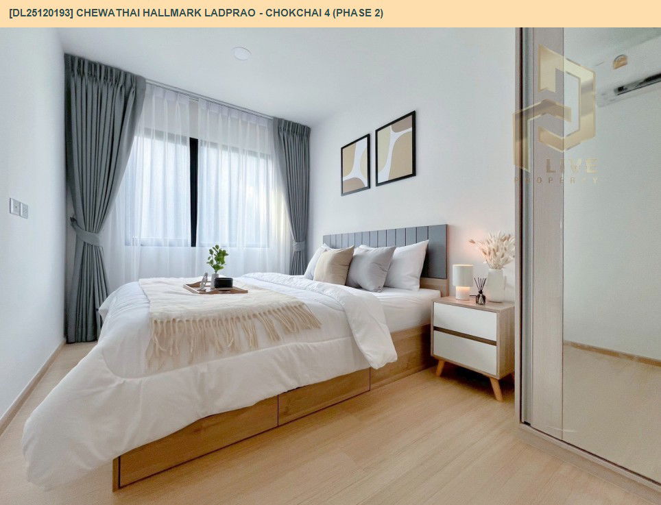 picture DL25120193 Condo for rent, Chewathai Hallmark Ladprao - Chokchai 4 (Phase 2) near -, ready to move in, call urgently 0638692663 LineID @534wlwof - 6/6