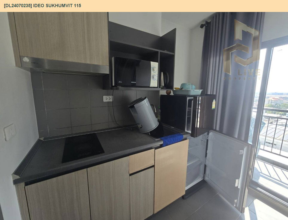 รูป DL24070235 ให้เช่าคอนโด ไอดีโอ สุขุมวิท 115 (IDEO Sukhumvit 115 ) ใกล้ BTS ปู่เจ้า พร้อมเข้าอยู่ โทรด่วน 0638692663 LineID @897iyzll - รูปที่ 8/10