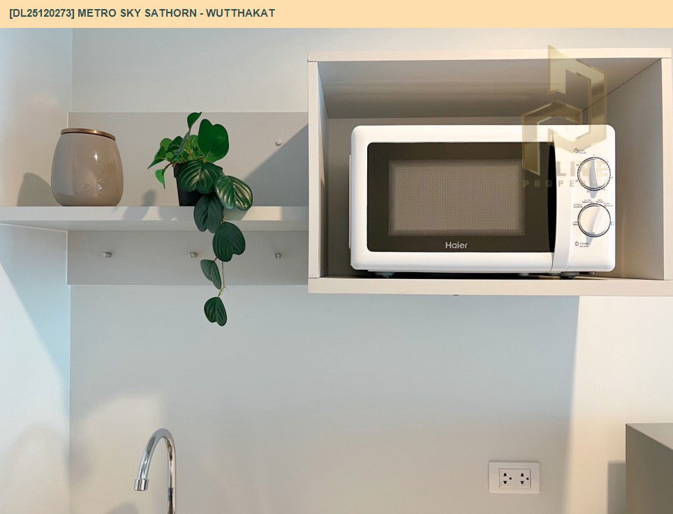 รูป DL25120273 ให้เช่าคอนโด เมโทร สกาย สาทร - วุฒากาศ (Metro Sky Sathorn - Wutthakat) ใกล้ BTS วุฒากาศ พร้อมเข้าอยู่ โทรด่วน 0614453194 LineID @162cjixi - รูปที่ 9/10