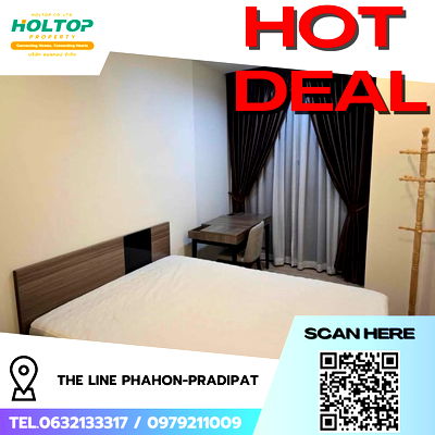 คอนโดให้เช่า : #R8071 🎉 091268 ให้เช่าคอนโด THE LINE Phahon-Pradipat