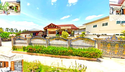 เช่าบ้านเดี่ยว วิทยาลัยอาชีวศึกษาธนบุรี : 6นอน 4-6จอดรถ สามพราน นครปฐม 6แอร์ ให้เช่าคฤหาสน์ 2หลัง 2ไร่ 1 1,500ตรม. 3น้ำ ใกล้โลตัส บิ๊กซี ใหญ่มากวัดสว่างอารมณ์