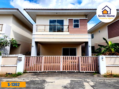 ขายบ้านแฝด : ขายบ้านแฝด หมู่บ้านมณีรินทร์วิลเลจ หนองมน ชลบุรี ราคาถูก