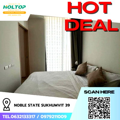 Condos for rent : #R8075 🎉 091268 Condo for rent: Noble State Sukhumvit 39