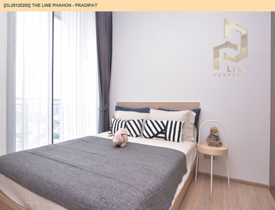 รูป DL25120252 ให้เช่าคอนโด เดอะ ไลน์ พหล - ประดิพัทธ์ (THE LINE Phahon - Pradipat) ใกล้ BTS สะพานควาย พร้อมเข้าอยู่ โทรด่วน 0614453194 LineID @162cjixi - รูปที่ 3/10