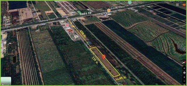 รูป ขายที่ดิน 5 ไร่ รังสิต-นครนายก คลอง 10 ทำเลดี ราคาถูกใกล้เคียงราคาประเมิน - รูปที่ 4/5