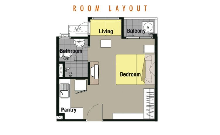 รูป ปล่อยเช่า มายคอนโด ลาดพร้าว27 ห้องมุม พร้อมเฟอร์เครื่องใช้ไฟฟ้าครบ ชั้น 6 ห้องสตูดิโอ เดินไปMRTลาดพร้าว และรถไฟฟ้าสายเหลืองสถานีลาดพร้าวได้ - รูปที่ 9/9