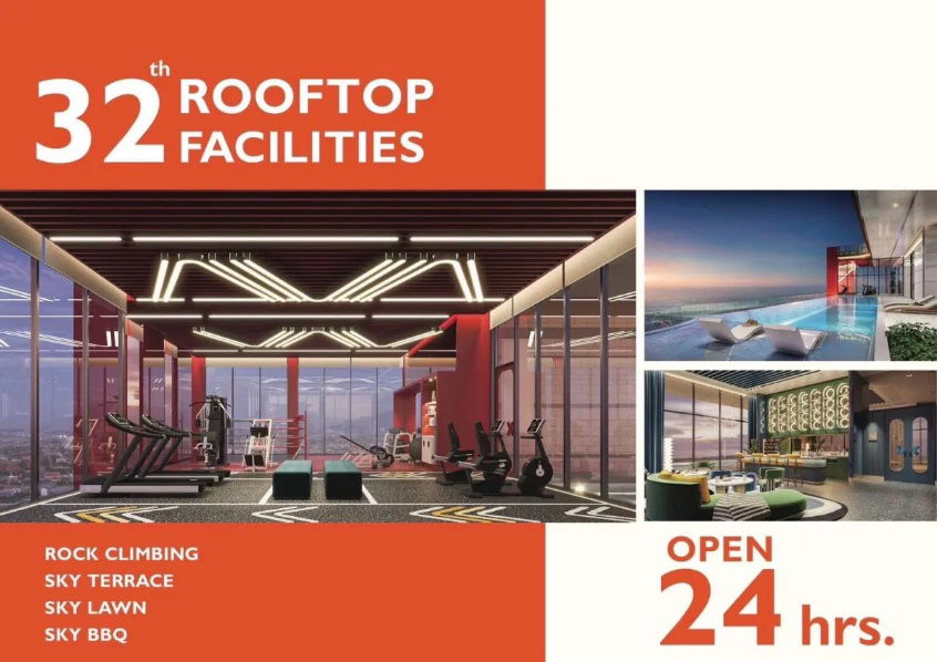 picture Condo down payment for sale, Original Play Bangsaen, 28.20 sq m, 12A floor, large room, sea view, with a return of 6% per year, ready to transfer. - 14/19