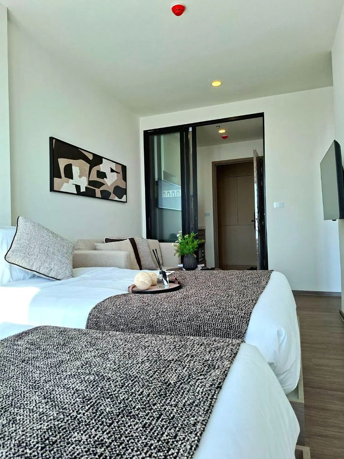 picture Condo down payment for sale, Original Play Bangsaen, 28.20 sq m, 12A floor, large room, sea view, with a return of 6% per year, ready to transfer. - 2/19