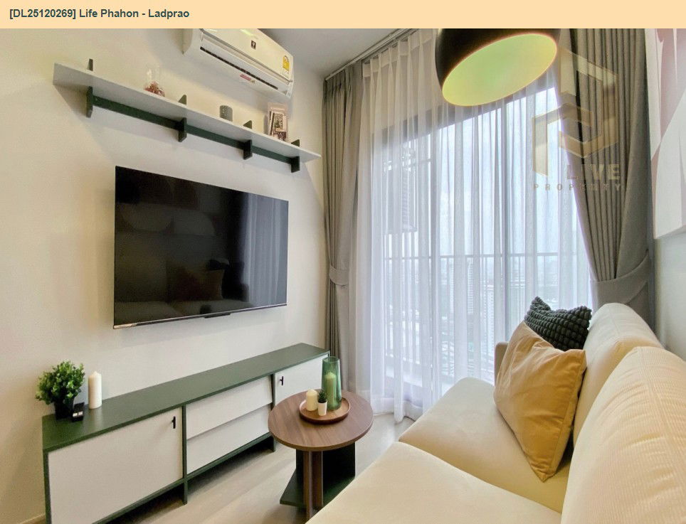 รูป DL25120269 ให้เช่าคอนโด ไลฟ์ พหล - ลาดพร้าว (Life Phahon - Ladprao) ใกล้ BTS ห้าแยกลาดพร้าว พร้อมเข้าอยู่ โทรด่วน 0614453194 LineID @162cjixi - รูปที่ 6/10