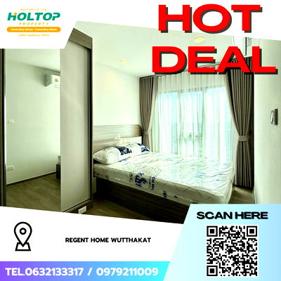 คอนโดให้เช่า : #Z3542💥 081268 🔥ให้เช่าคอนโด Regent Home Wutthakat