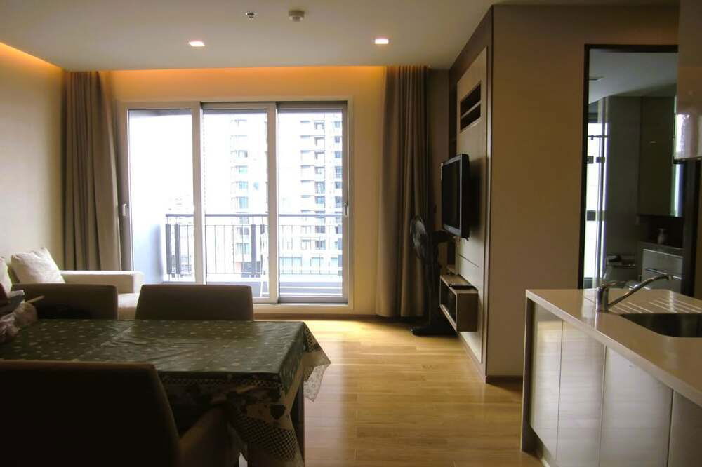 picture ðĨ For Rent !! corner room, Good location, There is a bathtub!! ðĨ Code C20230205574....The Address Asoke, 2 bed, 2 bath, furnished, ready to move in - 2/7