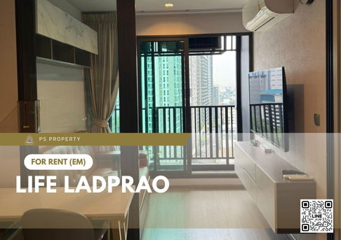 ให้เช่า 🔥 Life Ladprao 🔥 ใกล้ BTS ห้าแยกลาดพร้าว เฟอร์นิเจอร์ และ เครื่องใช้ไฟฟ้าครบ 