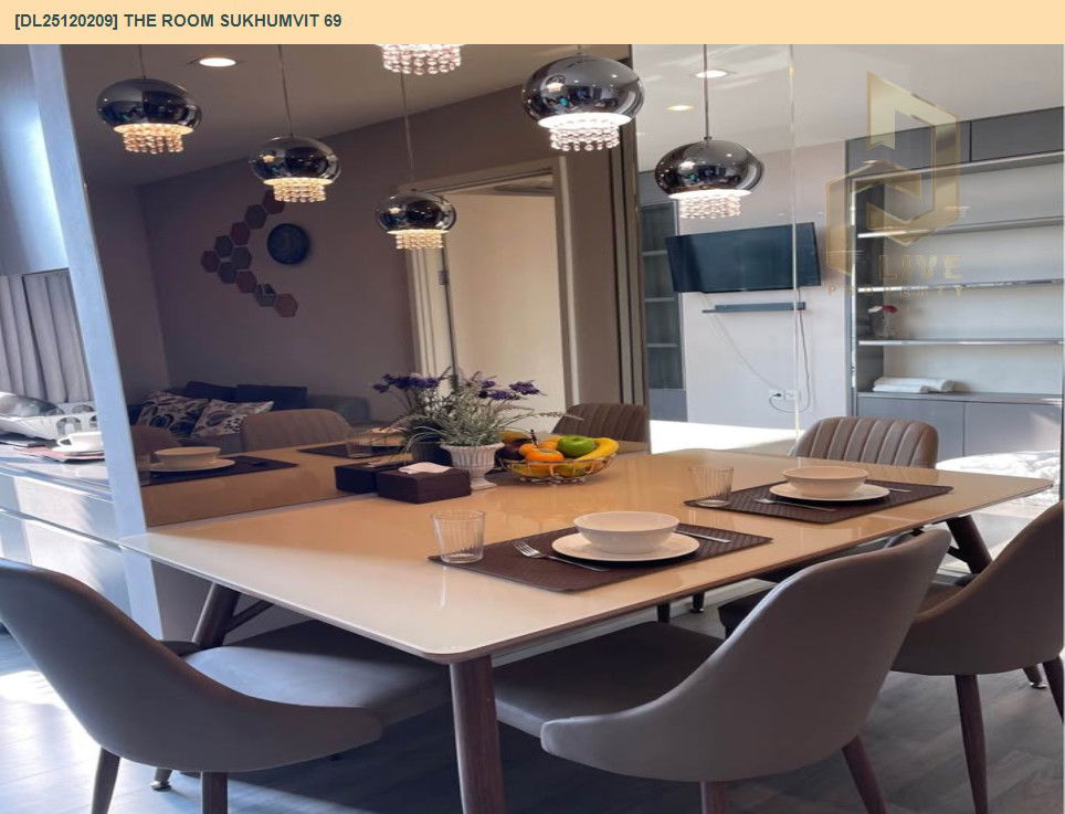 รูป DL25120209 ให้เช่าคอนโด เดอะ รูม สุขุมวิท 69 (The Room Sukhumvit 69) ใกล้ BTS พระโขนง พร้อมเข้าอยู่ โทรด่วน 0638692663 LineID @897iyzll - รูปที่ 4/9