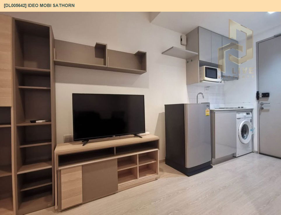 รูป DL005642 ให้เช่าคอนโด ไอดีโอ โมบิ สาทร (IDEO Mobi Sathorn) ใกล้ BTS กรุงธนบุรี พร้อมเข้าอยู่ โทรด่วน 0614453194 LineID @162cjixi - รูปที่ 2/7