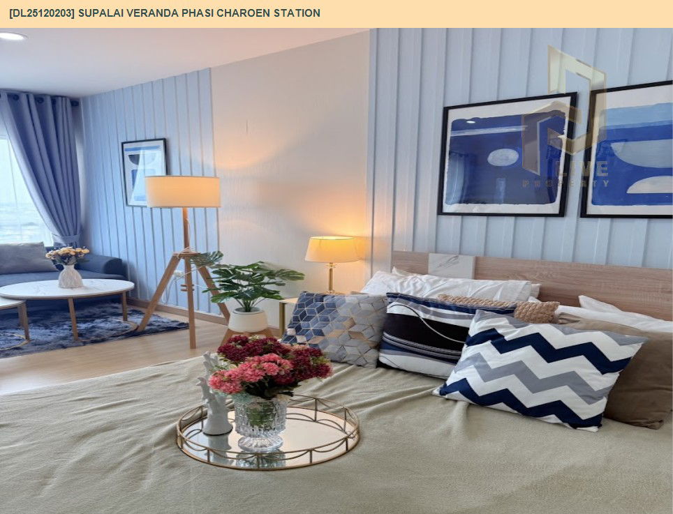 picture DL25120203 Condo for rent, Supalai Veranda Phasi Charoen Station near MRT ภาษีเจริญ, ready to move in, call urgently 0638692663 LineID @162cjixi - 5/10