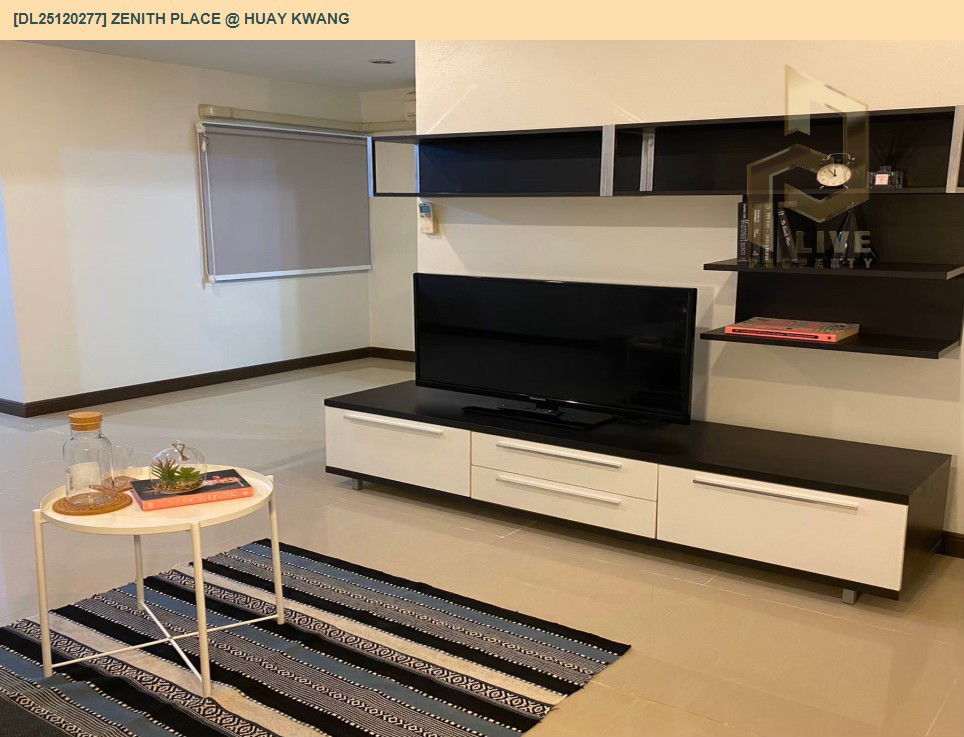 รูป DL25120277 ให้เช่าคอนโด ซีนิธ เพลส แอท ห้วยขวาง (Zenith Place @ Huay Kwang) ใกล้ MRT ห้วยขวาง พร้อมเข้าอยู่ โทรด่วน 0638692663 LineID @897iyzll - รูปที่ 5/9