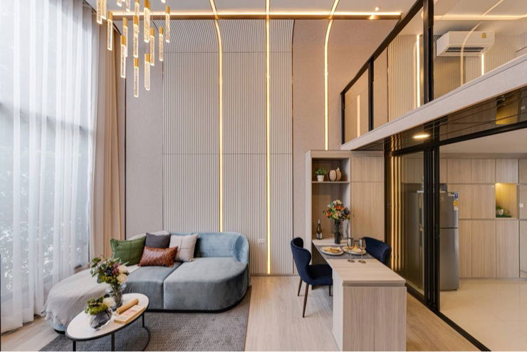 picture Best Price! 0 km. MRT New High Ceiling Duplex Condo for SALE near market, department store, hospital, school, and Siam university - 2/18