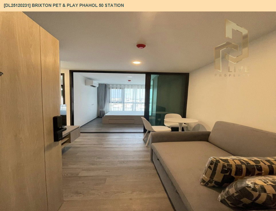 picture DL25120231 Condo for rent, Brixton Pet & Play Phahol 50 Station near -, ready to move in, call urgently 0638692663 LineID @655ebbvc - 6/10