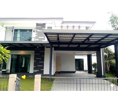 Houses for rent : House for Rent – Habitia Panya Indra 2 (near Safari World) Large plot 113 sq.wah, extended backyard area, parking for 4 cars, fully furnished