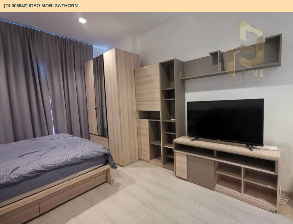 รูป DL005642 ให้เช่าคอนโด ไอดีโอ โมบิ สาทร (IDEO Mobi Sathorn) ใกล้ BTS กรุงธนบุรี พร้อมเข้าอยู่ โทรด่วน 0614453194 LineID @162cjixi - รูปที่ 6/7