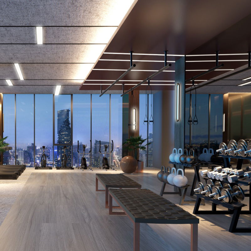 รูป Luxury condo for rent, ANIL Sathon 12, 32nd floor, in the heart of the city, cheapest in this area, next to BTS Saint Louis, North Sathorn Road. - รูปที่ 9/15