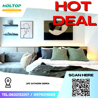คอนโดให้เช่า : #Z3543💥 081268 🔥ให้เช่าคอนโด Life Sathorn Sierra 