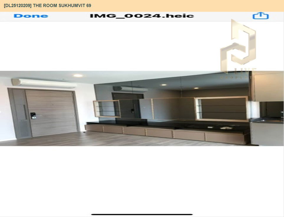 รูป DL25120209 ให้เช่าคอนโด เดอะ รูม สุขุมวิท 69 (The Room Sukhumvit 69) ใกล้ BTS พระโขนง พร้อมเข้าอยู่ โทรด่วน 0638692663 LineID @897iyzll - รูปที่ 9/9
