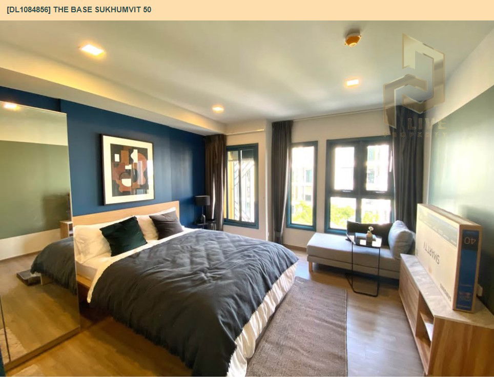 รูป DL1084856 ให้เช่าคอนโด เดอะ เบส สุขุมวิท 50 (The Base Sukhumvit 50) ใกล้ BTS อ่อนนุช พร้อมเข้าอยู่ โทรด่วน 0614453194 LineID @162cjixi - รูปที่ 9/11