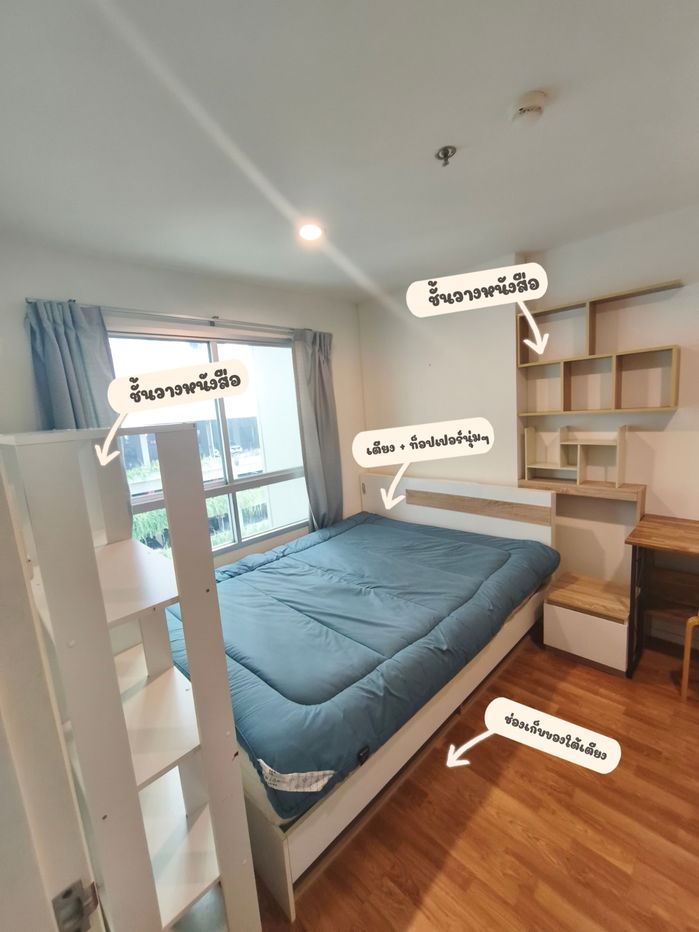 รูป ให้เช่า ลุมพินี วิลล์ นครอินทร์ - ริเวอร์วิว 31 ตรม. ห้องมุม เฟอร์ครบ ใกล้ มจพ. , กระทรวงสาธารณสุข - รูปที่ 5/14