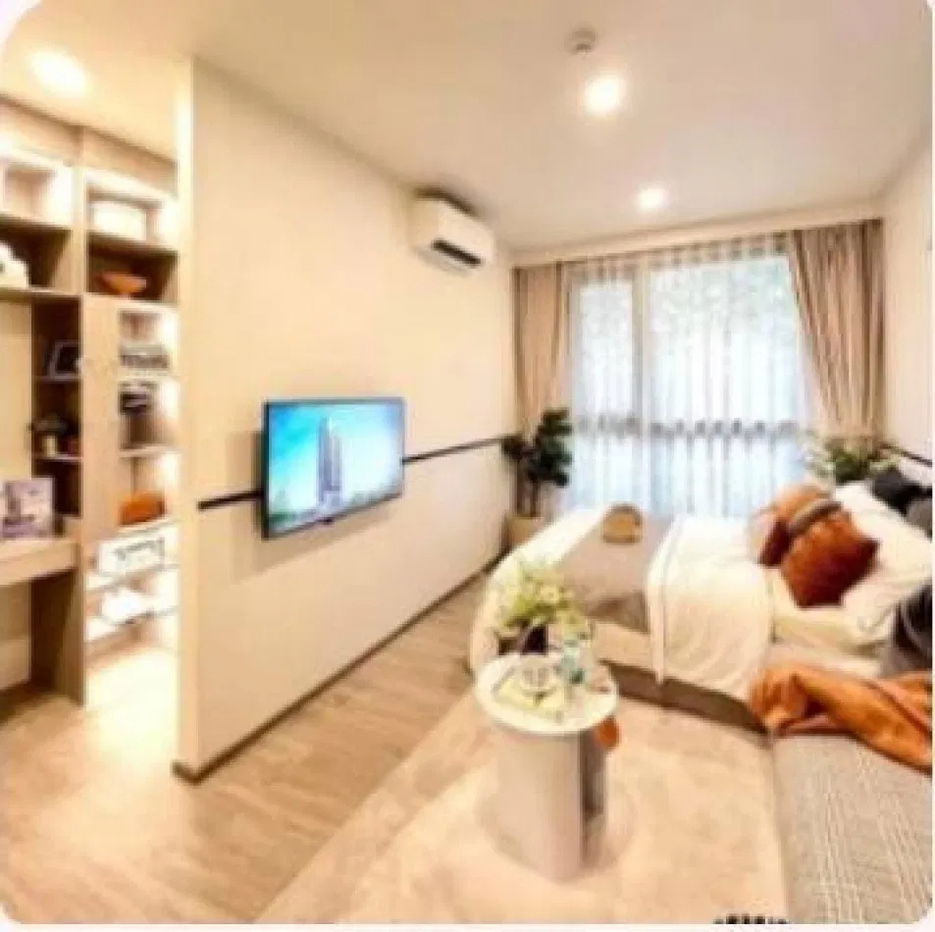 picture Condo down payment for sale, Original Play Bangsaen, 28.20 sq m, 12A floor, large room, sea view, with a return of 6% per year, ready to transfer. - 7/19