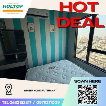 #Z3540💥 081268 🔥ให้เช่าคอนโด Regent Home Wutthakat