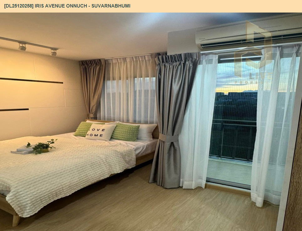 picture DL25120258 Condo for rent, IRIS Avenue Onnuch - Suvarnabhumi near -, ready to move in, call urgently 0638692663 LineID @897iyzll - 3/7