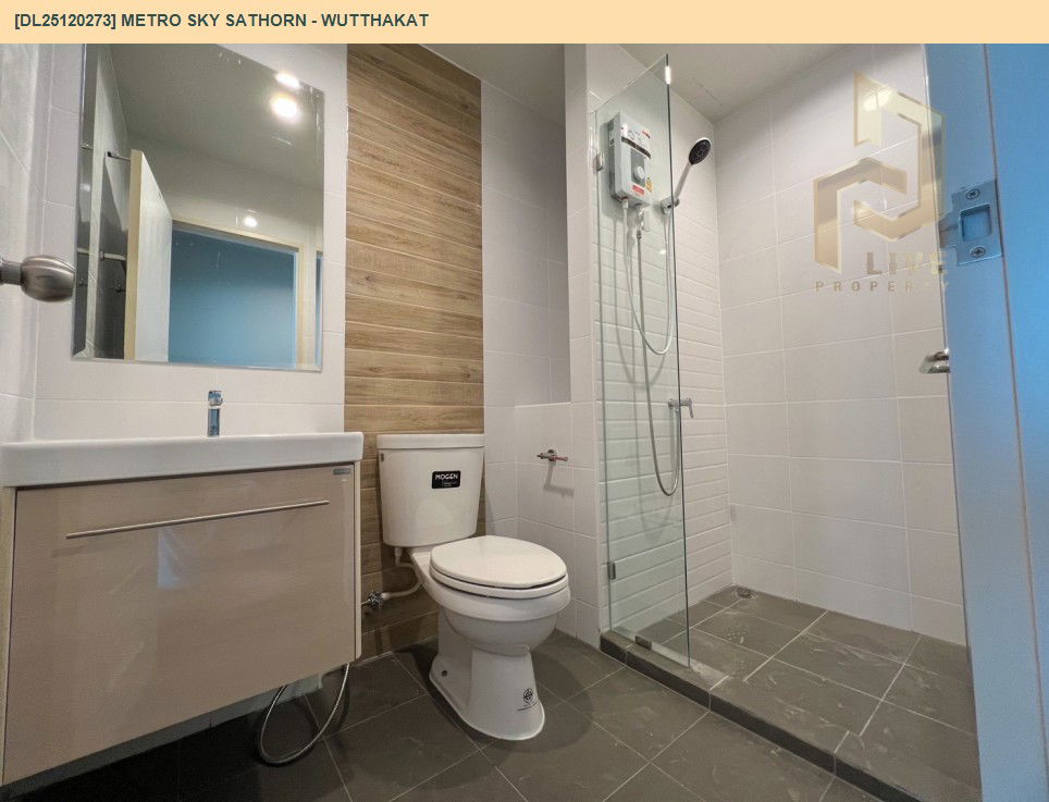 รูป DL25120273 ให้เช่าคอนโด เมโทร สกาย สาทร - วุฒากาศ (Metro Sky Sathorn - Wutthakat) ใกล้ BTS วุฒากาศ พร้อมเข้าอยู่ โทรด่วน 0614453194 LineID @162cjixi - รูปที่ 10/10