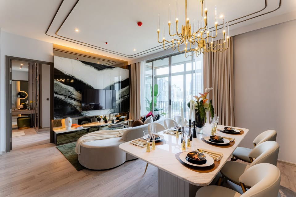 รูป ✅ ✅ RHYTHM Ekkamai Estate , Super Luxury 2 ห้องนอน พร้อมเข้าอยู่ ติดต่อไลน์ @bktasset โทร 095-325-8928 - รูปที่ 1/36