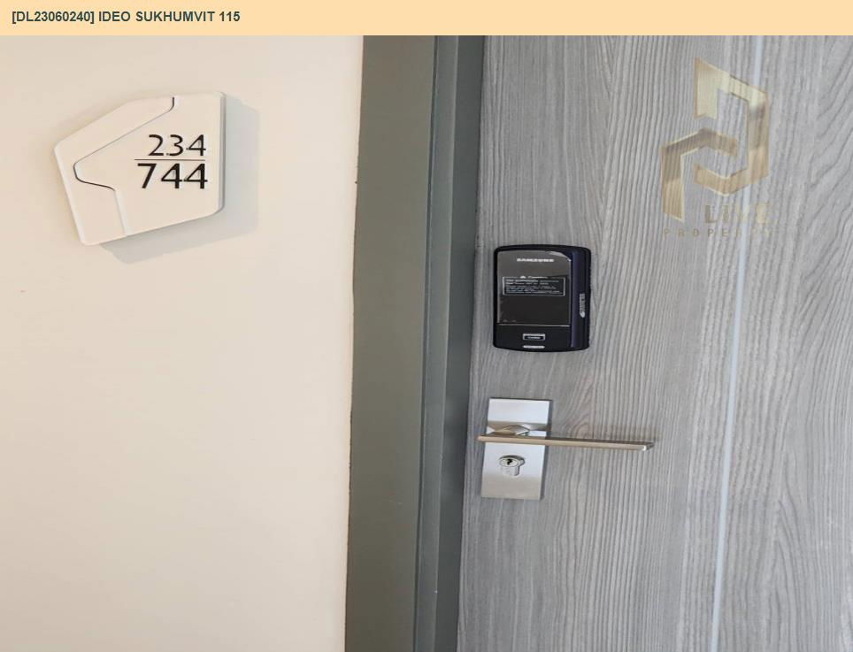 รูป DL23060240 เช่า คอนโดมิเนี่ยม ไอดีโอ สุขุมวิท 115 (IDEO Sukhumvit 115) พร้อมเข้าอยู่ โทรด่วน 0800343450LineID@655ebbvc - รูปที่ 2/9