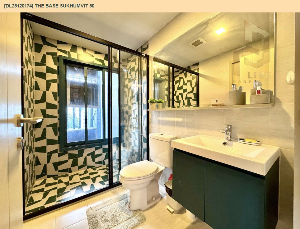 รูป DL25120174 ให้เช่าคอนโด เดอะ เบส สุขุมวิท 50 (The Base Sukhumvit 50) ใกล้ BTS อ่อนนุช พร้อมเข้าอยู่ โทรด่วน 0614453194 LineID @162cjixi - รูปที่ 8/8