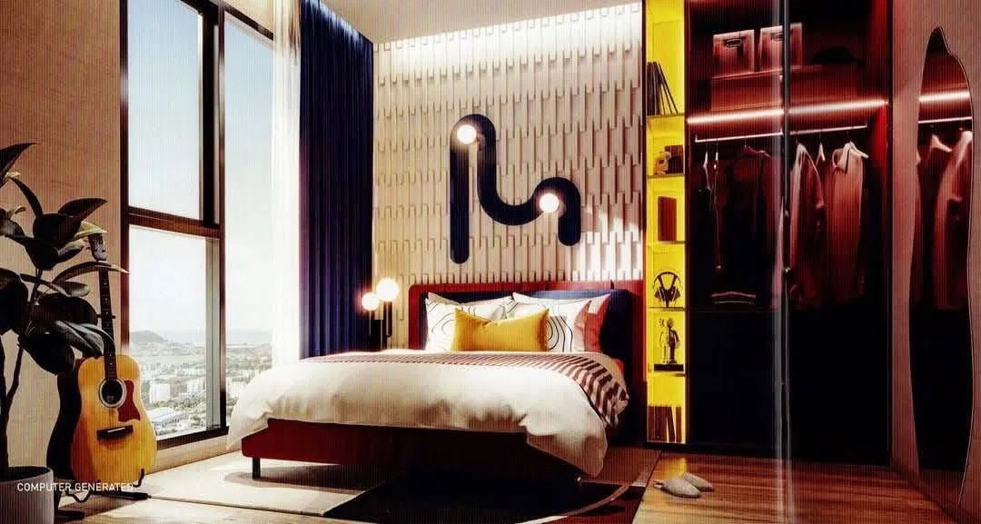 picture Condo down payment for sale, Original Play Bangsaen, 28.20 sq m, 12A floor, large room, sea view, with a return of 6% per year, ready to transfer. - 11/19