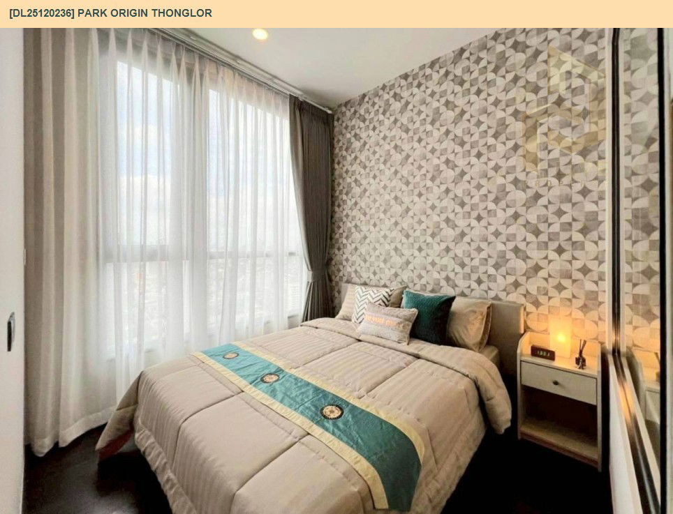 picture DL25120236 Condo for rent, PARK ORIGIN THONGLOR near BTS Thong Lo, ready to move in, call urgently 0638692663 LineID @897iyzll - 3/11