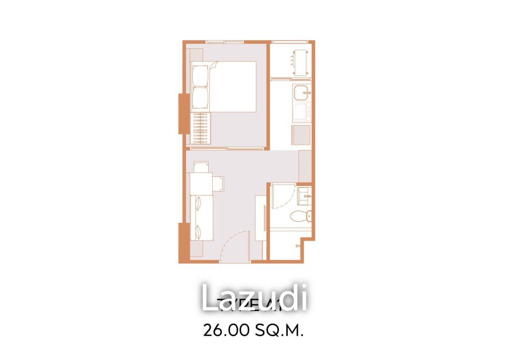 รูป 1 Bed 26 SQ.M. Good Day Sukhumvit 93 - รูปที่ 1/2