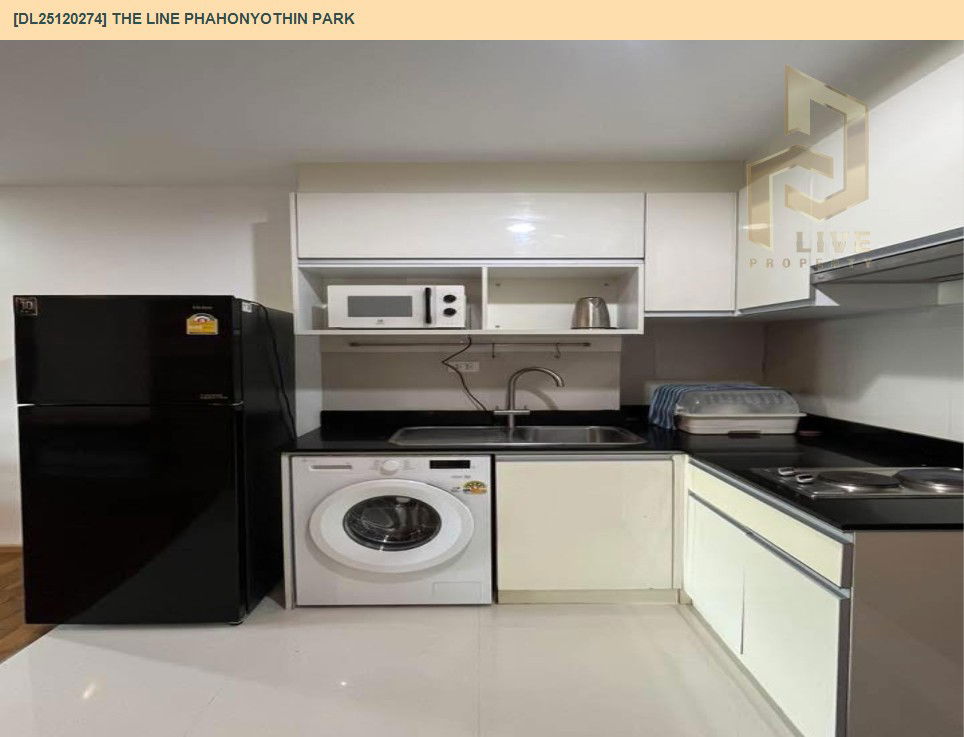 รูป DL25120274 ให้เช่าคอนโด เดอะ ไลน์ พหลโยธิน พาร์ค (THE LINE Phahonyothin Park) ใกล้ BTS ห้าแยกลาดพร้าว พร้อมเข้าอยู่ โทรด่วน 0653619502 LineID @534wlwof - รูปที่ 9/14