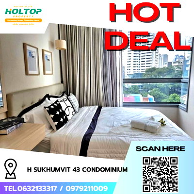 Condos for rent : #R8090 🎉 091268 Condo for rent: H Sukhumvit 43 Condominium